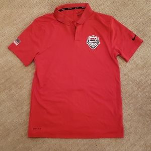 Red team USA basketball Polo